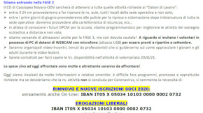 Avviso ai volontari - Fase2 - Covid19