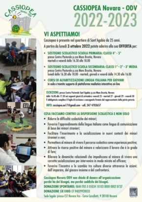Sostegno Scolastico 2022-20223 Cassiopea