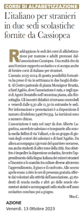 2023-10-13 Azione