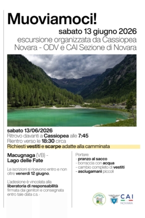 Escursione organizzata da Cassiopea e CAI sezione Novara - Lago delle Fate