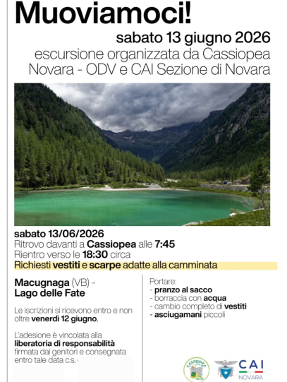 Escursione organizzata da Cassiopea e CAI sezione Novara - Lago delle Fate