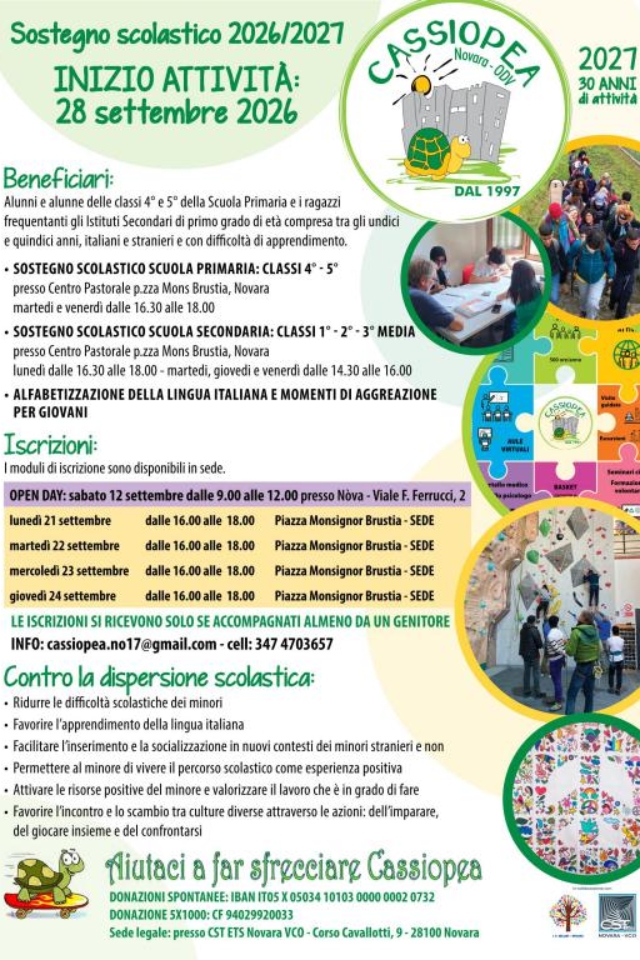 Sostegno scolastico 2026/2027